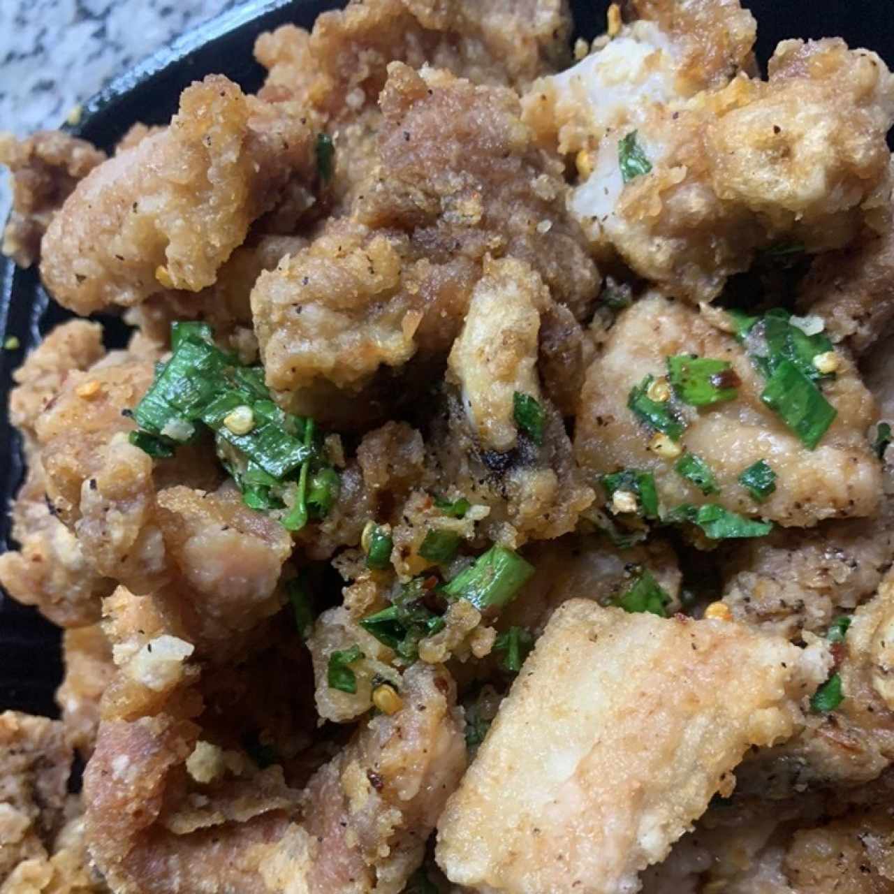 Costillitas fritas salteadas