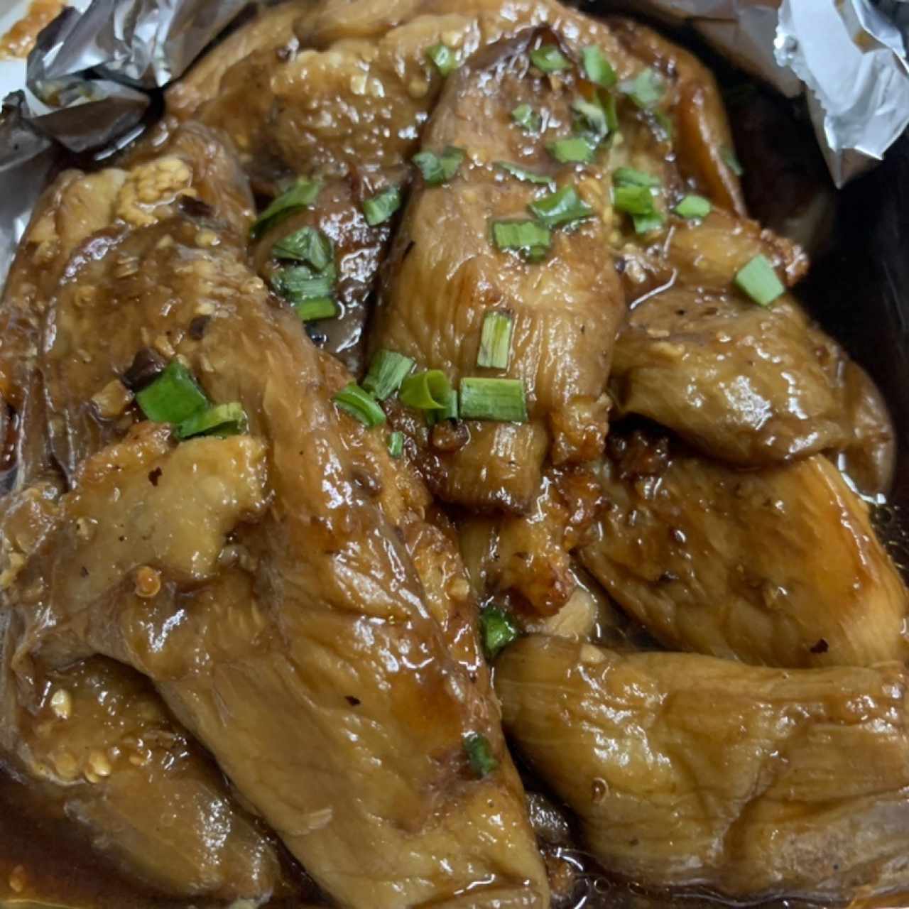 Cacerola de Berenjena con Tofu Frito