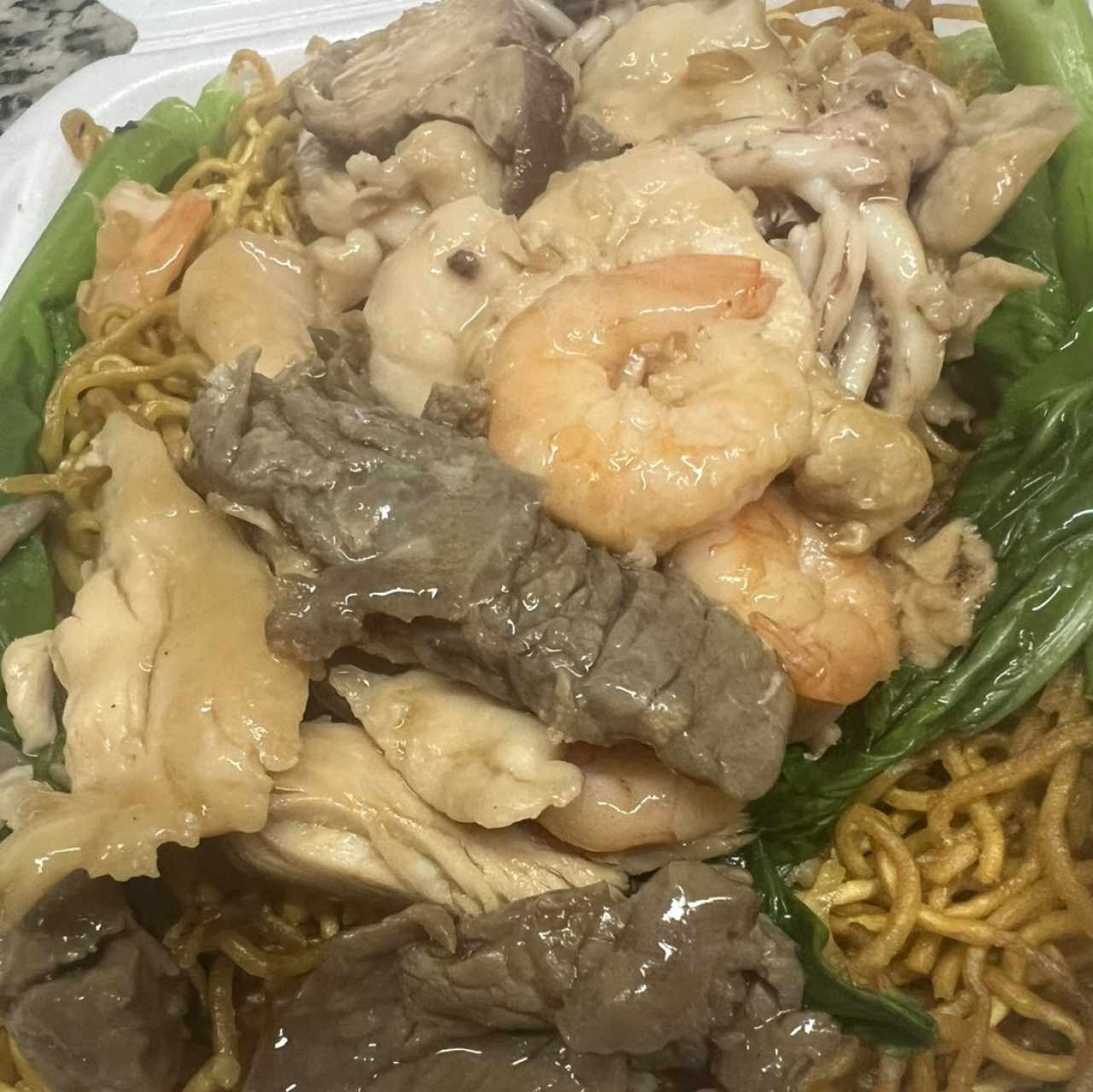 Chow Mien Combinación Estilo Chino