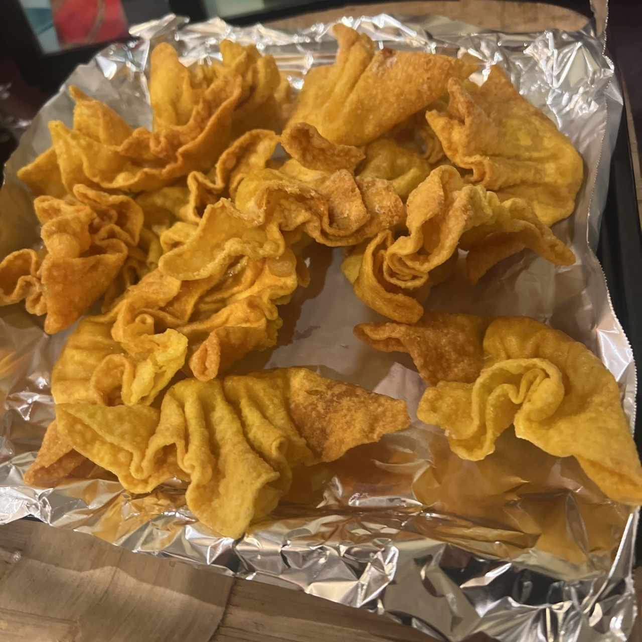 Wanton Frito Relleno de Camarón