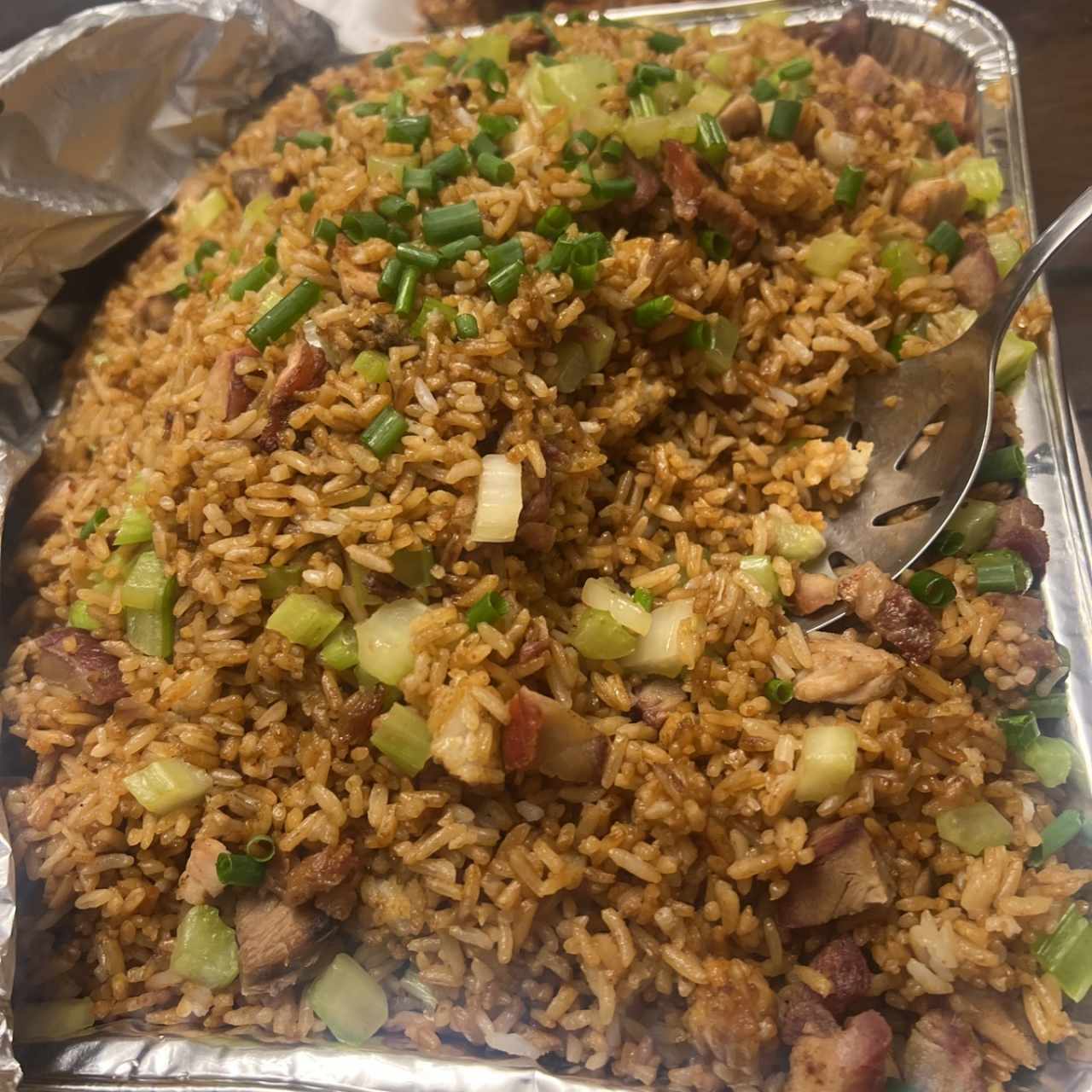 Arroz Frito de Puerco Asado