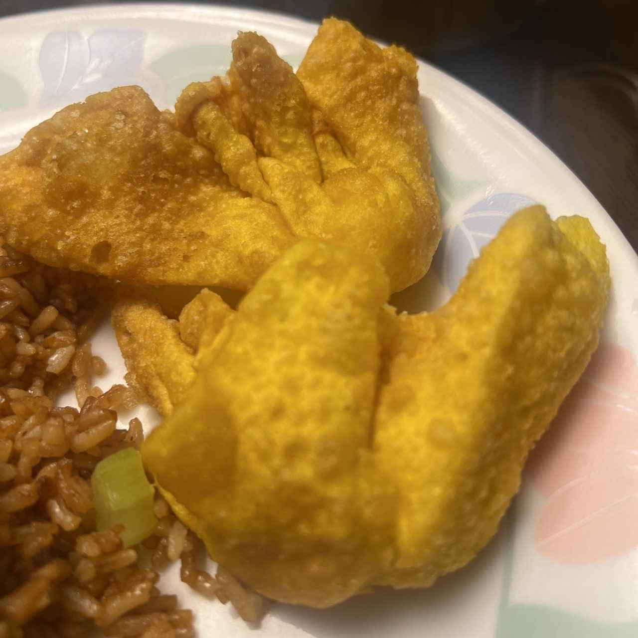 Wanton Frito Relleno de Camarón