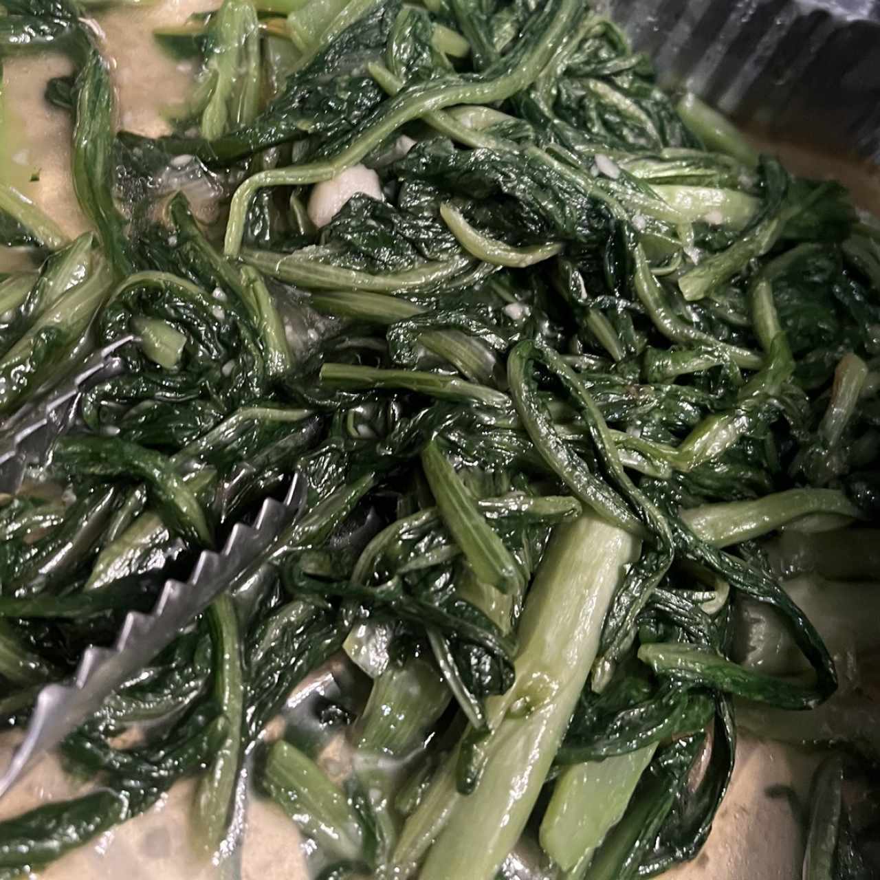 Hoja de Mostaza con Ajo