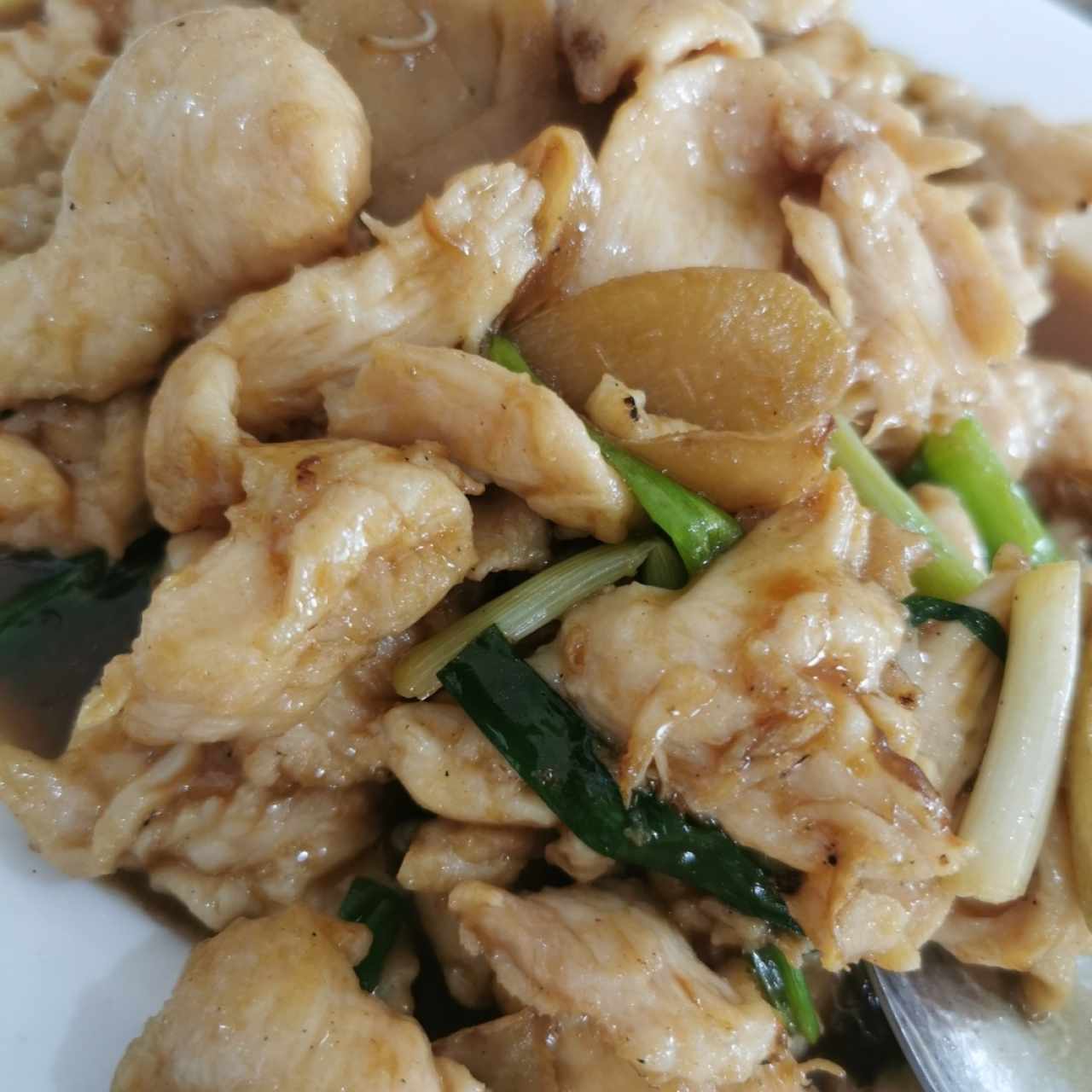 Filete de Pollo con Jengibre y Cebollina