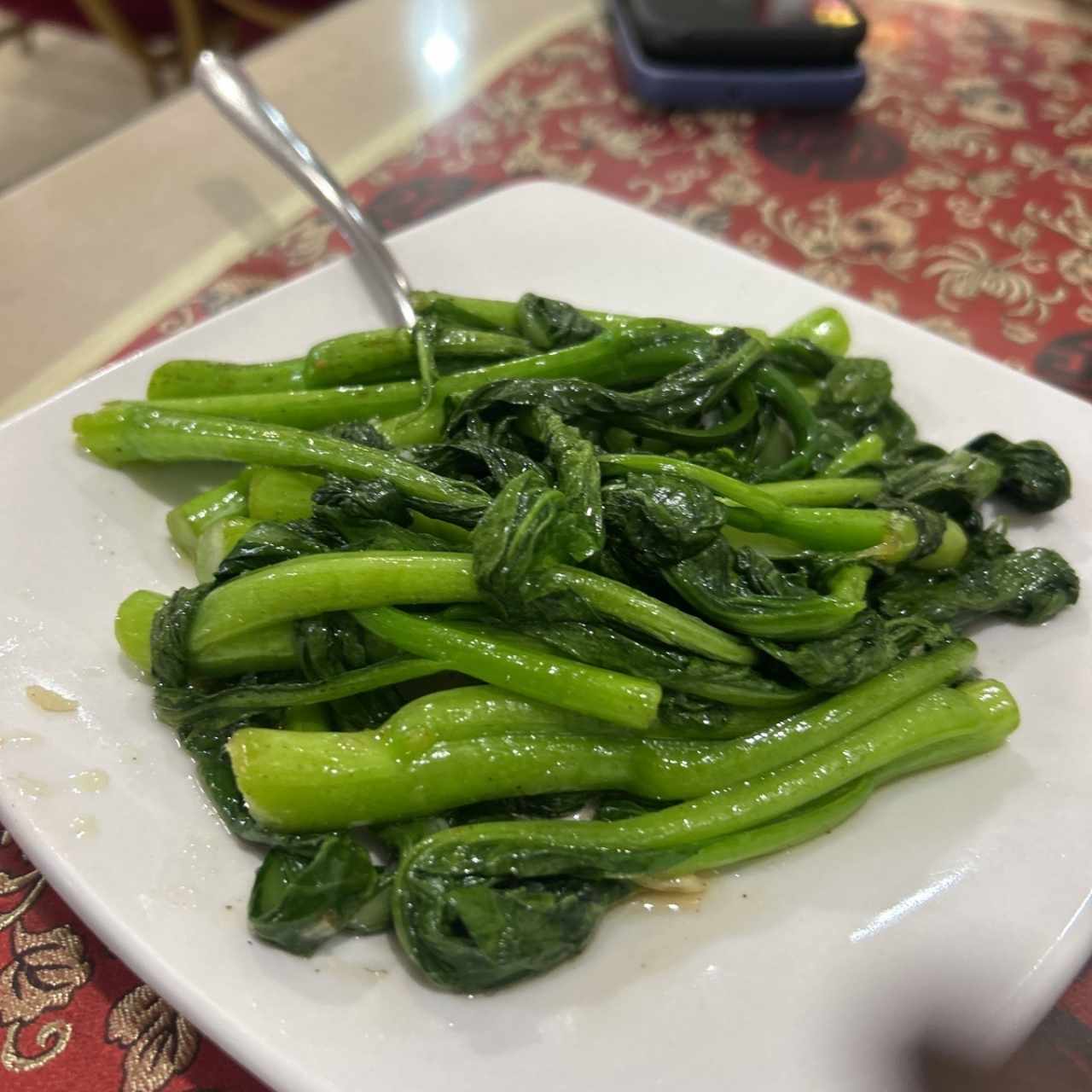 Hoja de Mostaza con Ajo
