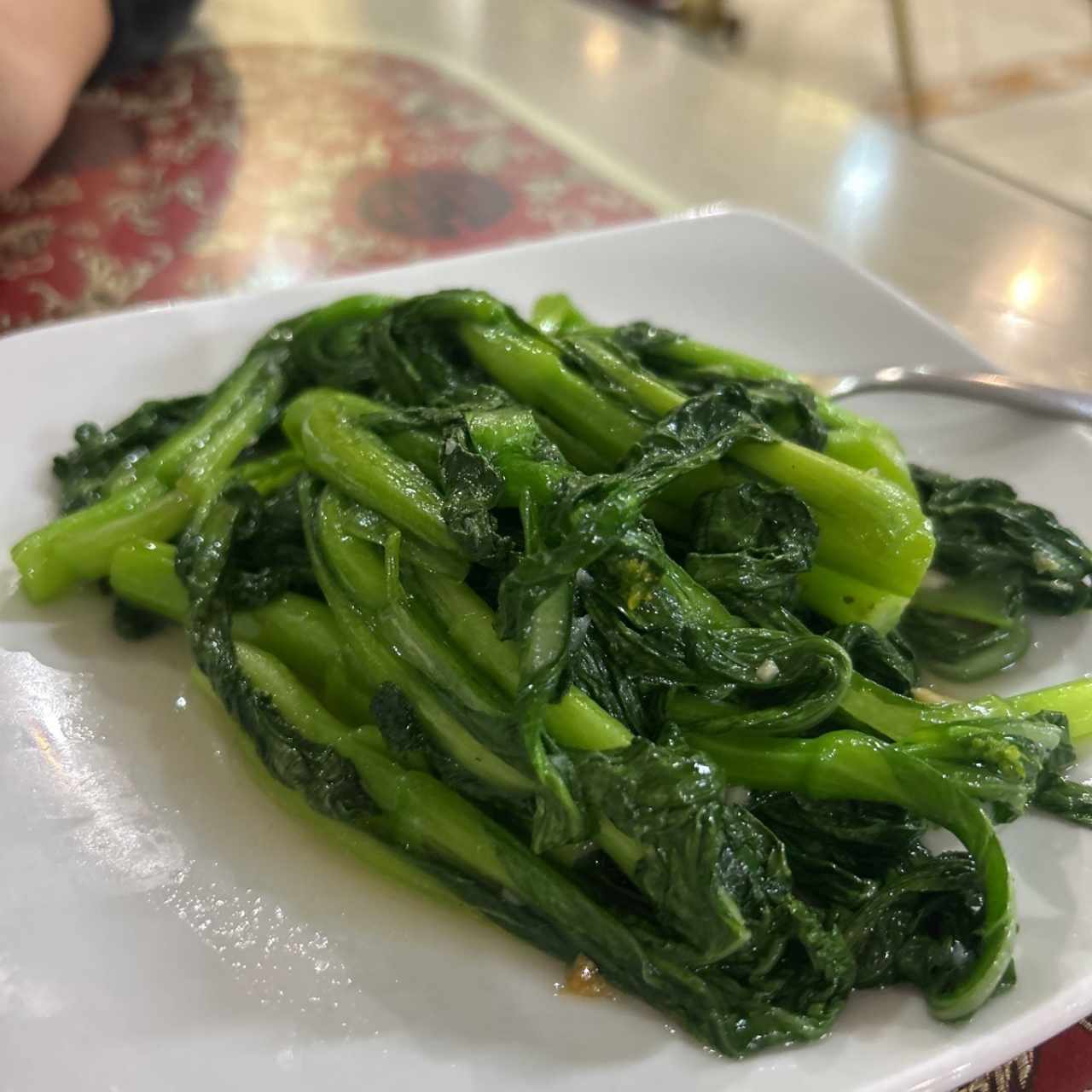 Hoja de Mostaza con Ajo
