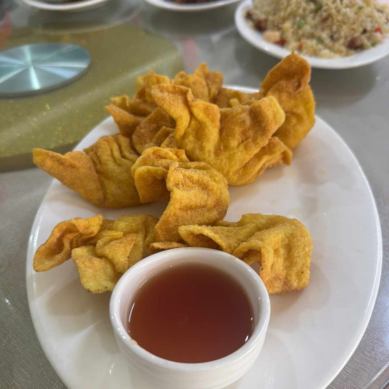 Wanton Frito Relleno de Camarón