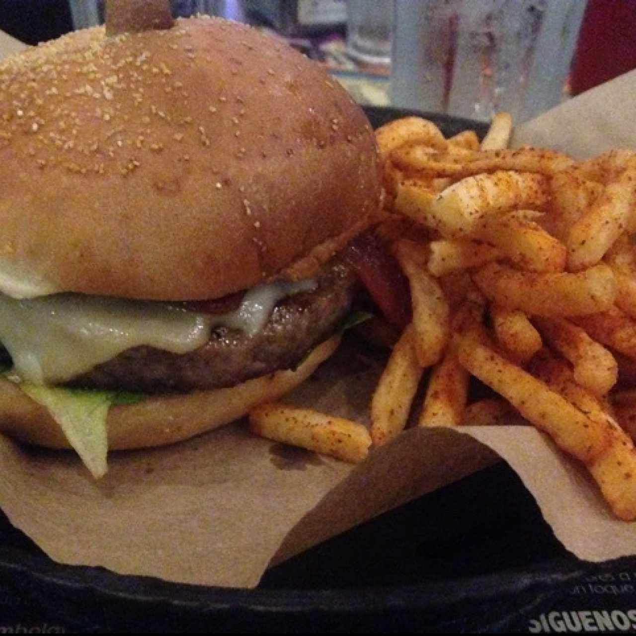 cheese bacon burger