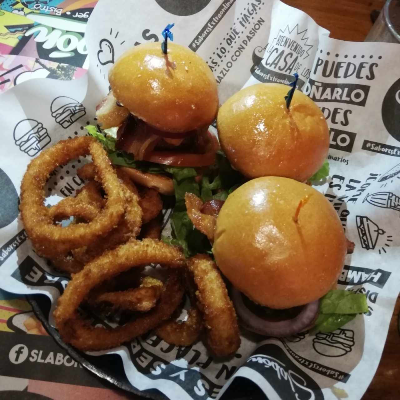 trilogía de hamburguesas