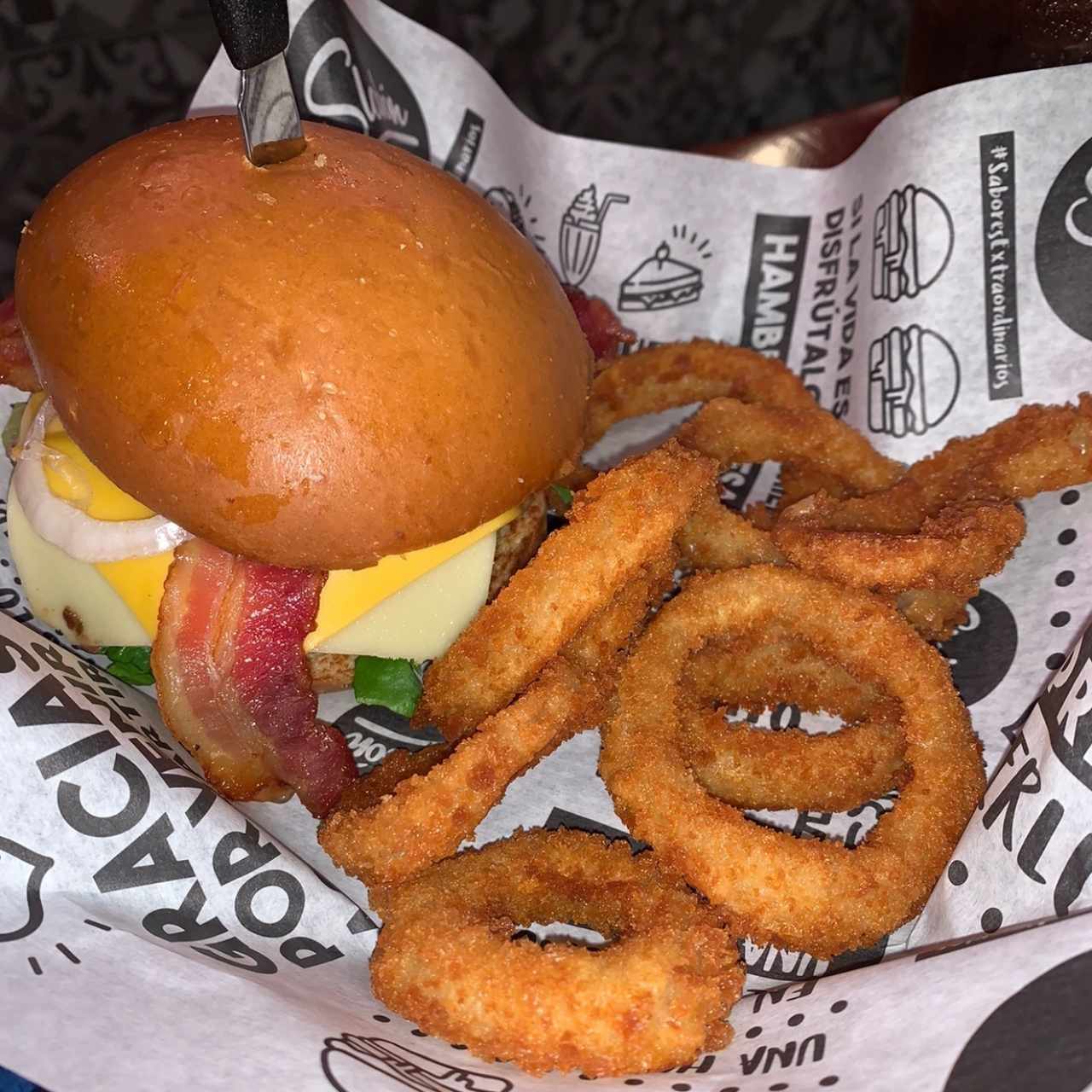 American cheese bacon 