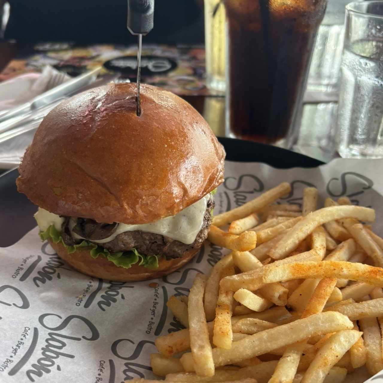 Burger - Mushroom Swiss