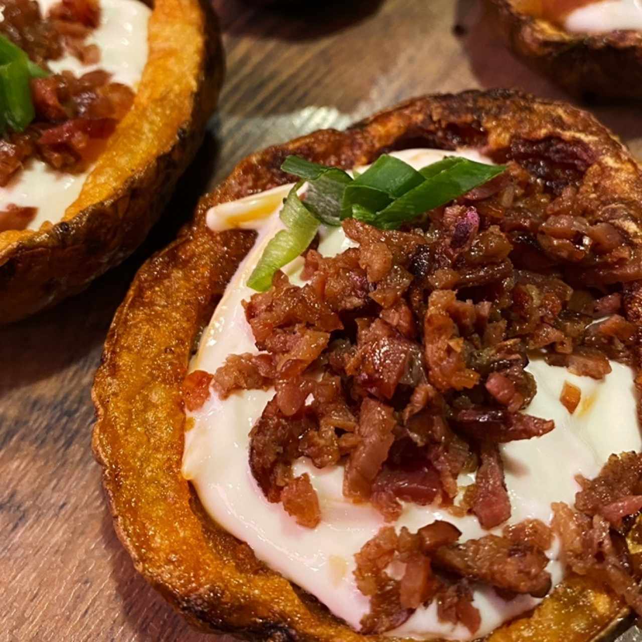 Loaded potato skins