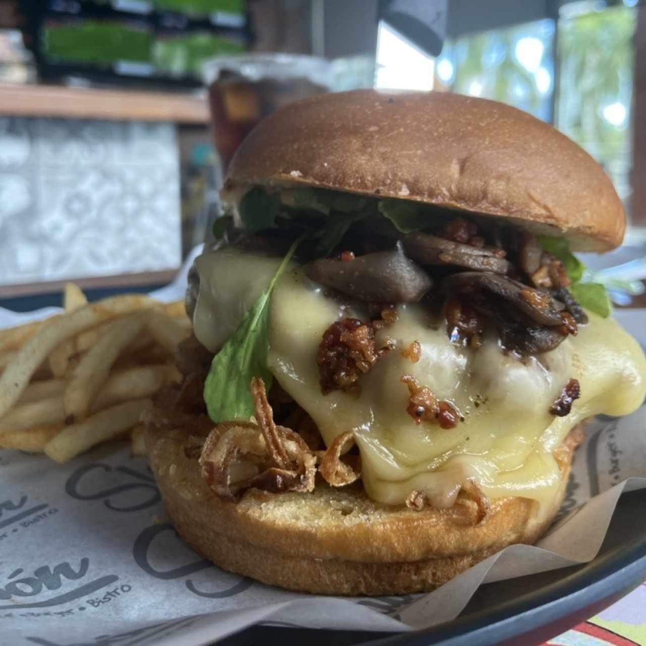 Burger - Mushroom Swiss