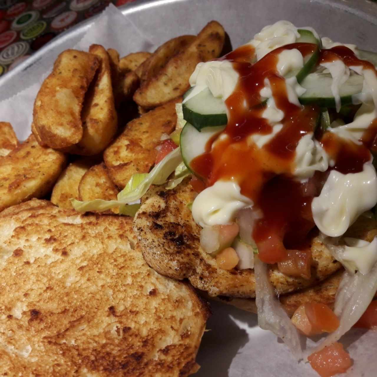 sándwich de pollo con papas western 