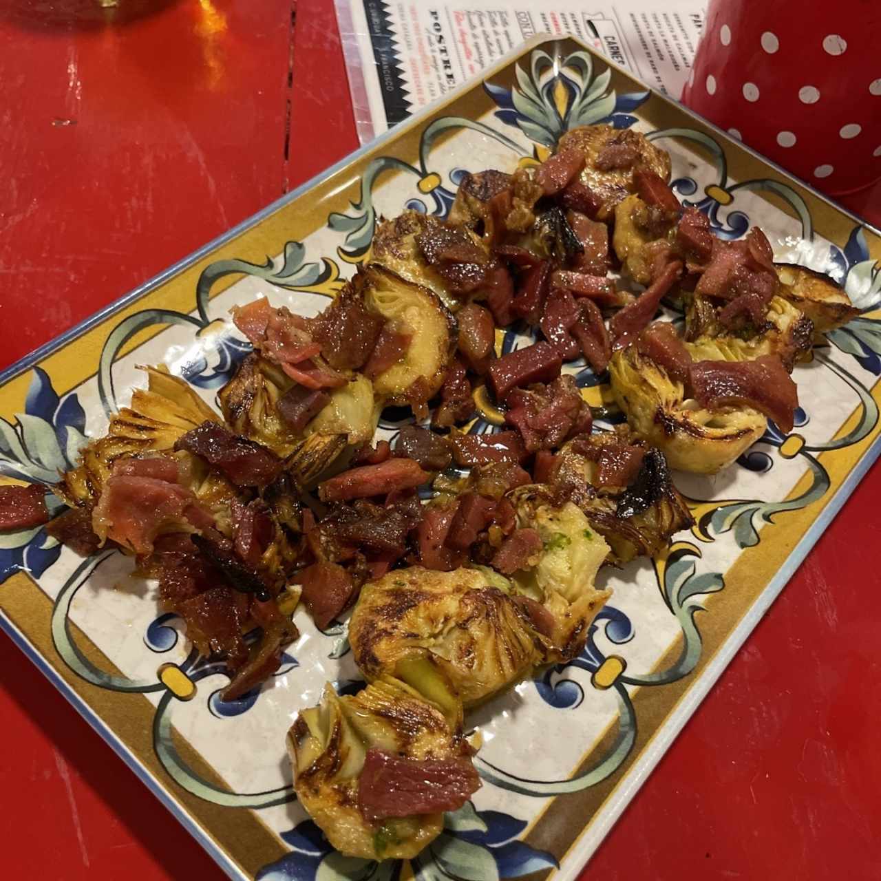Alcachofas con Jamón