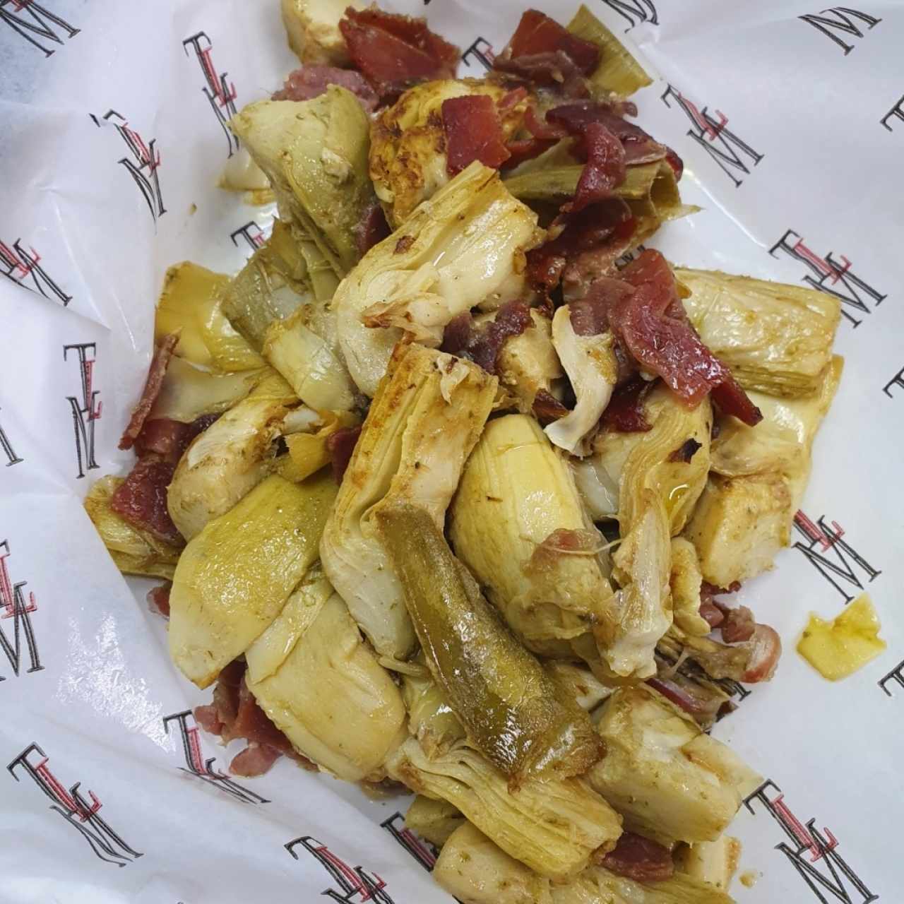 Alcachofas con Jamón