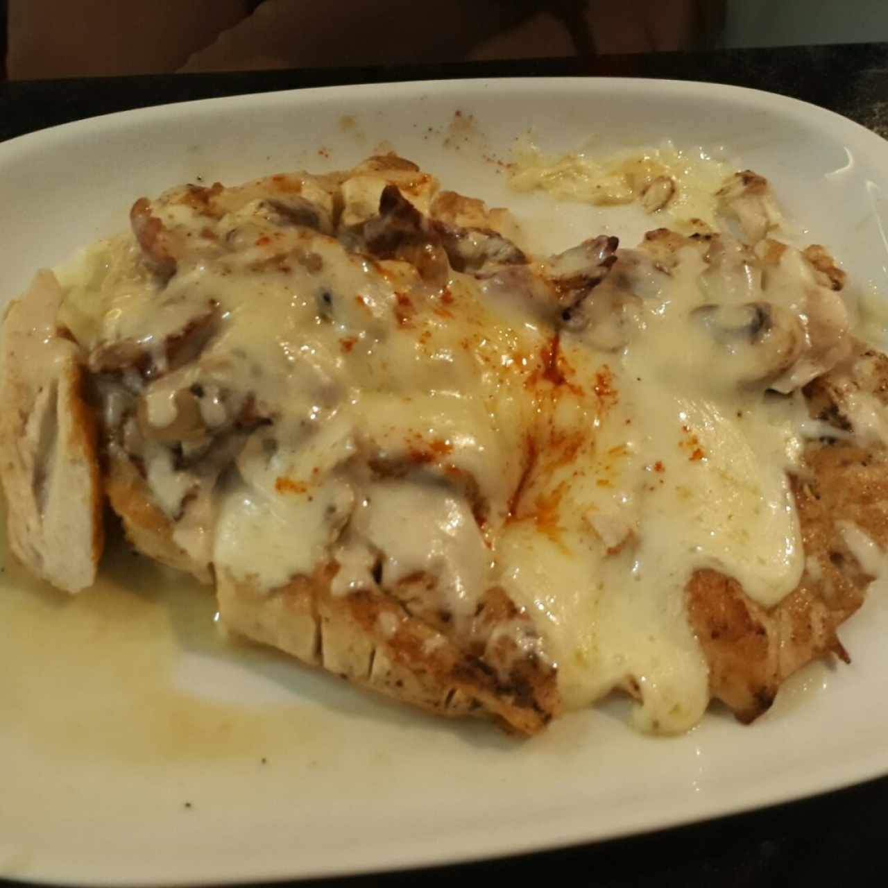 Filete de pollo Santé gratinado