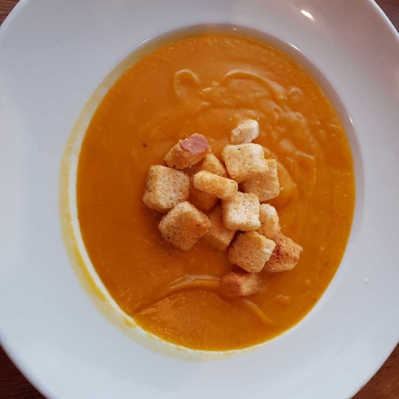 Crema de Zapallo.