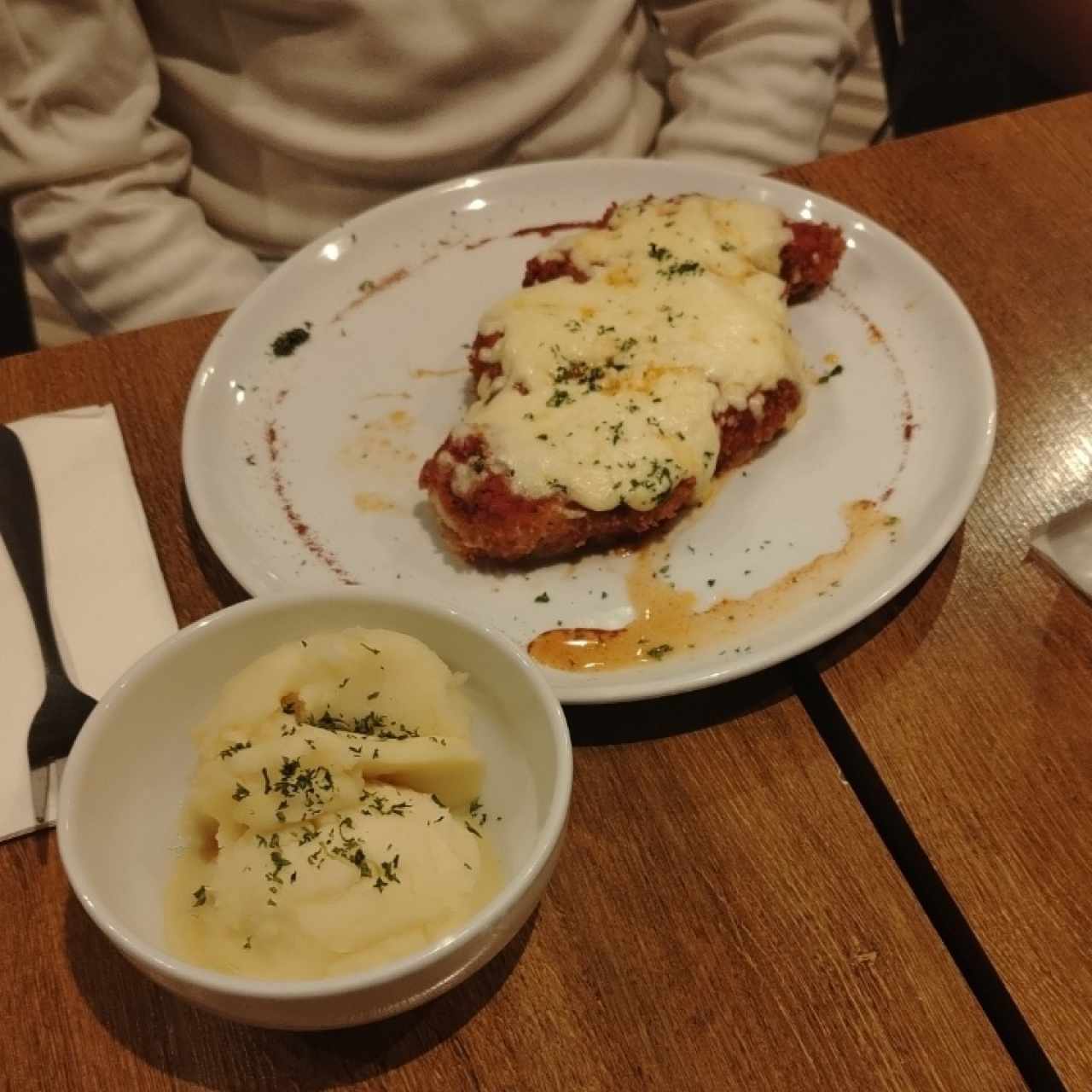 Milanesa con pure de papas