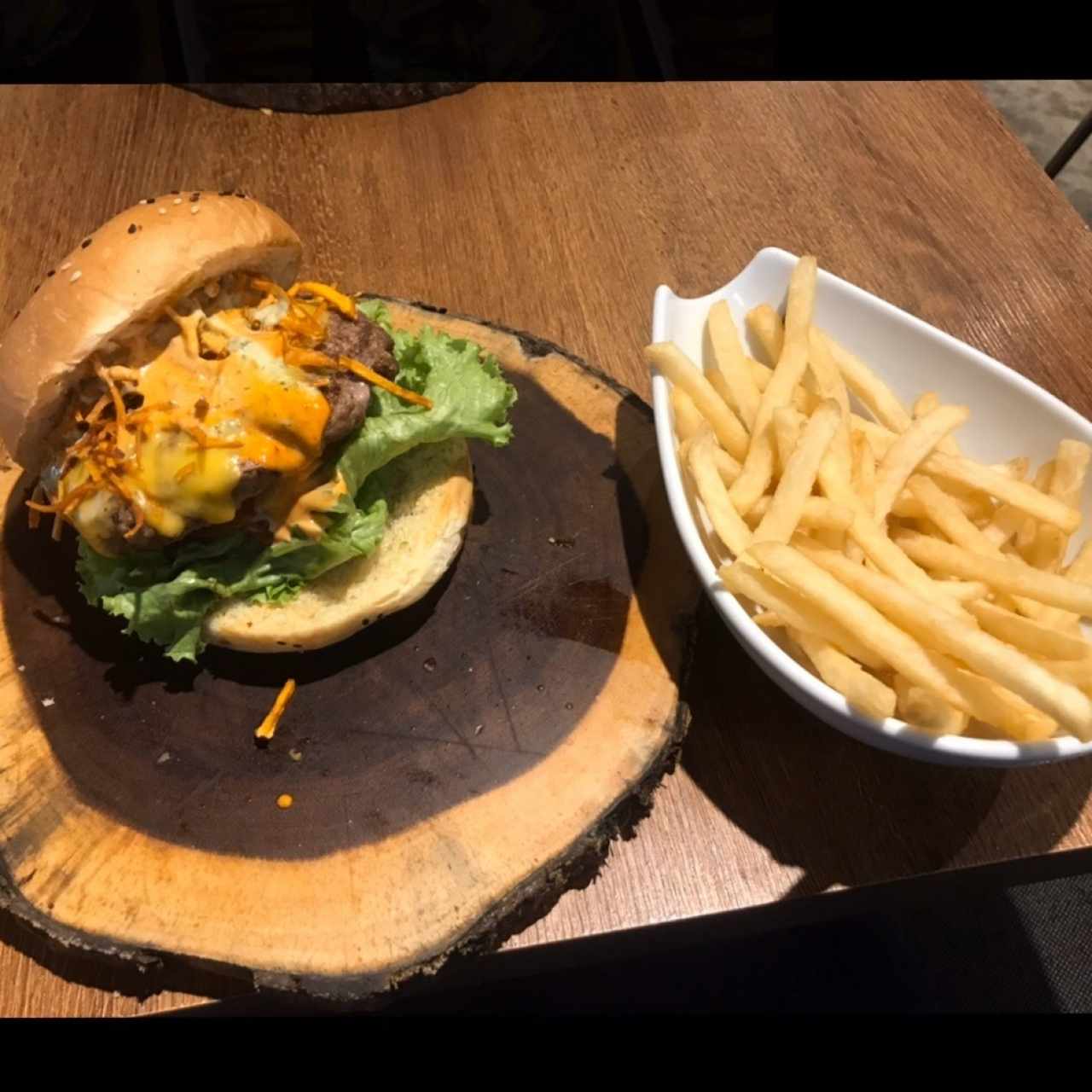 PorkyCow burger