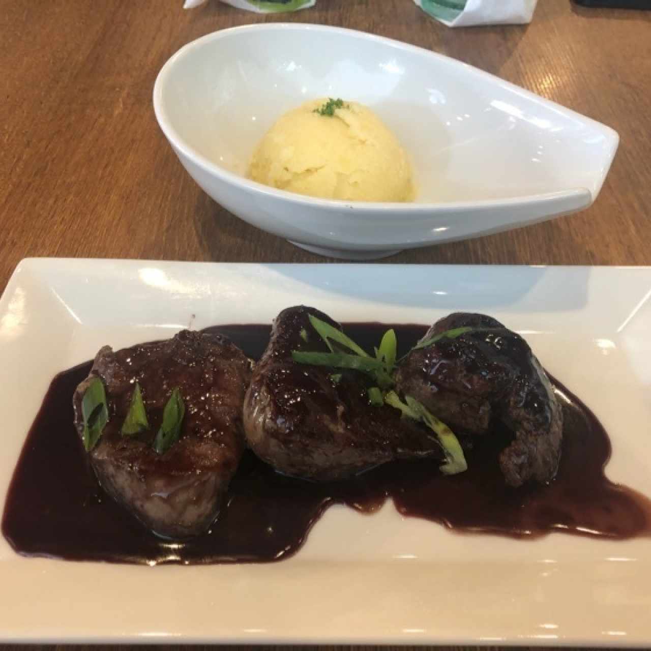 Medallones en reducción