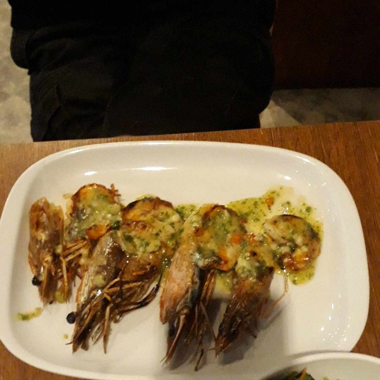 langostinos al ajillo