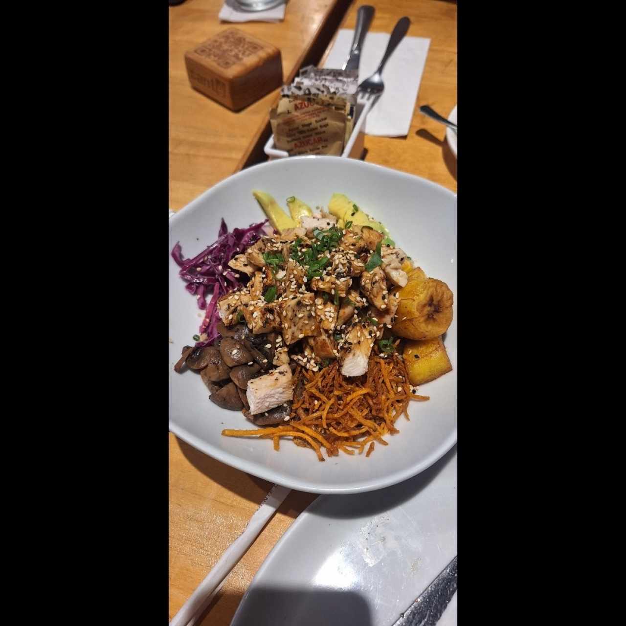 bowl de pollo teriyaki
