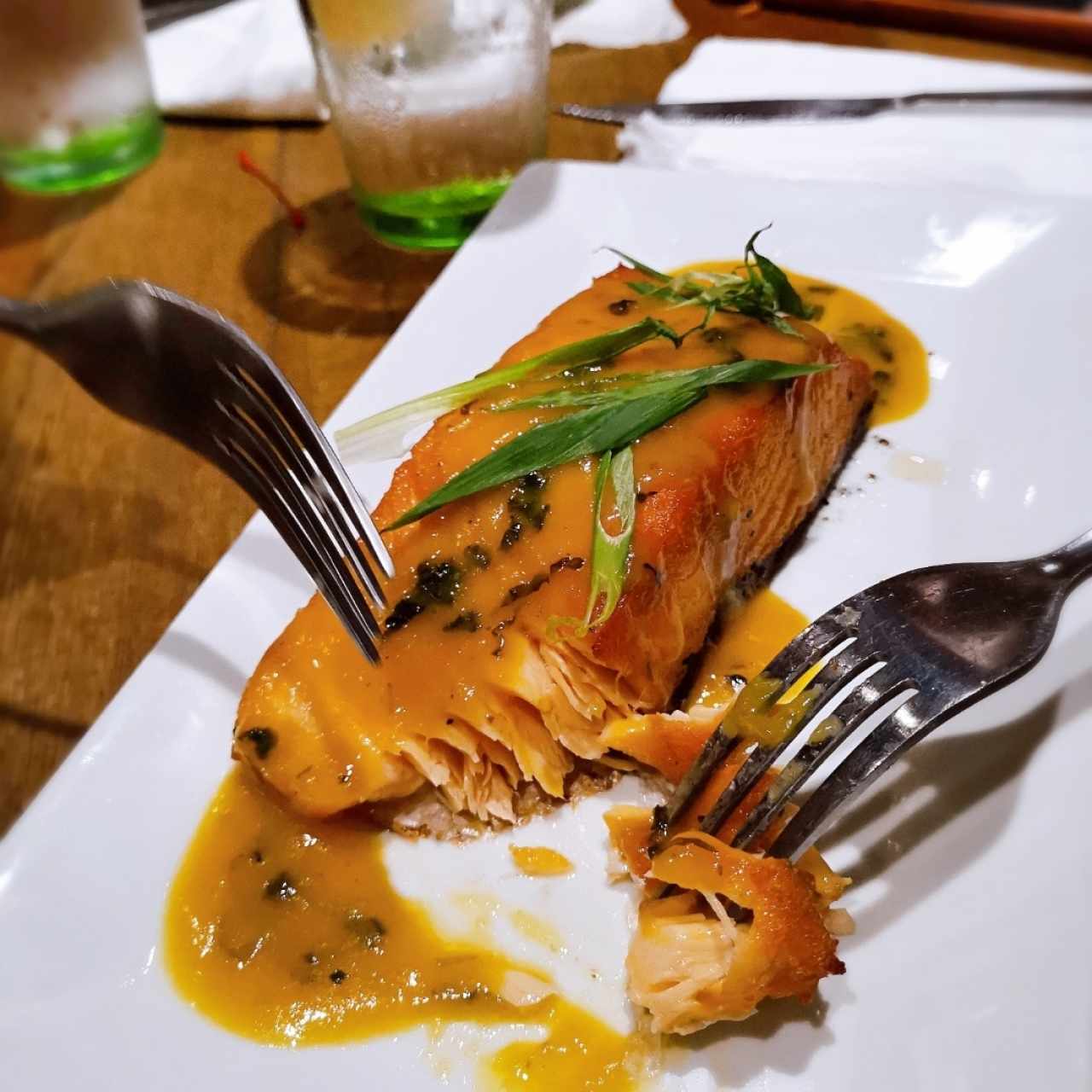 Salmón a la naranja