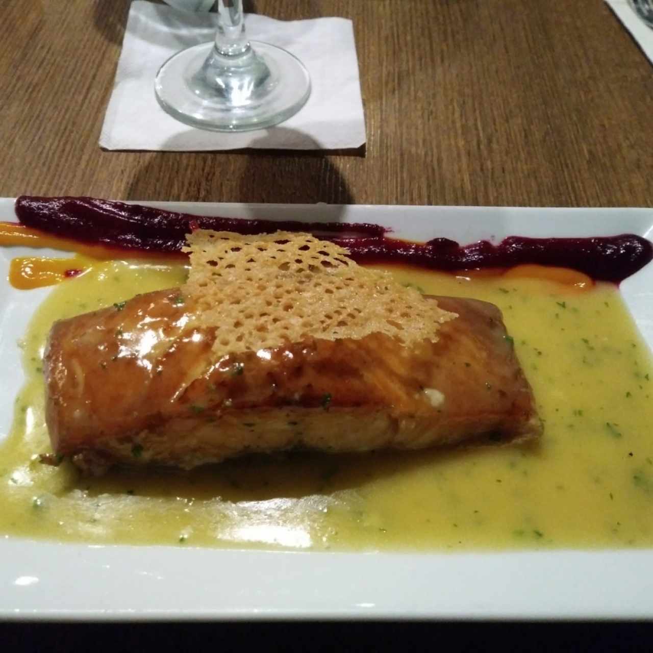 salmón a la naranja
