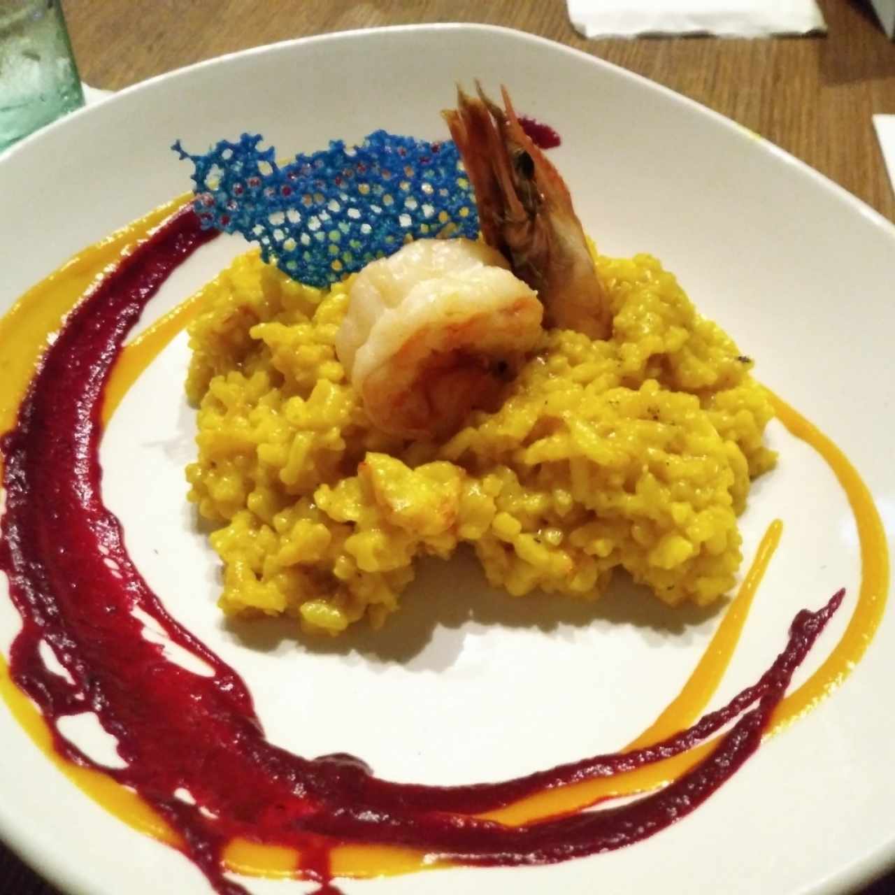 visitó de langostino