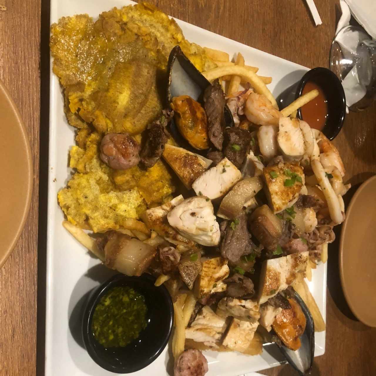 picada mar y tierra
