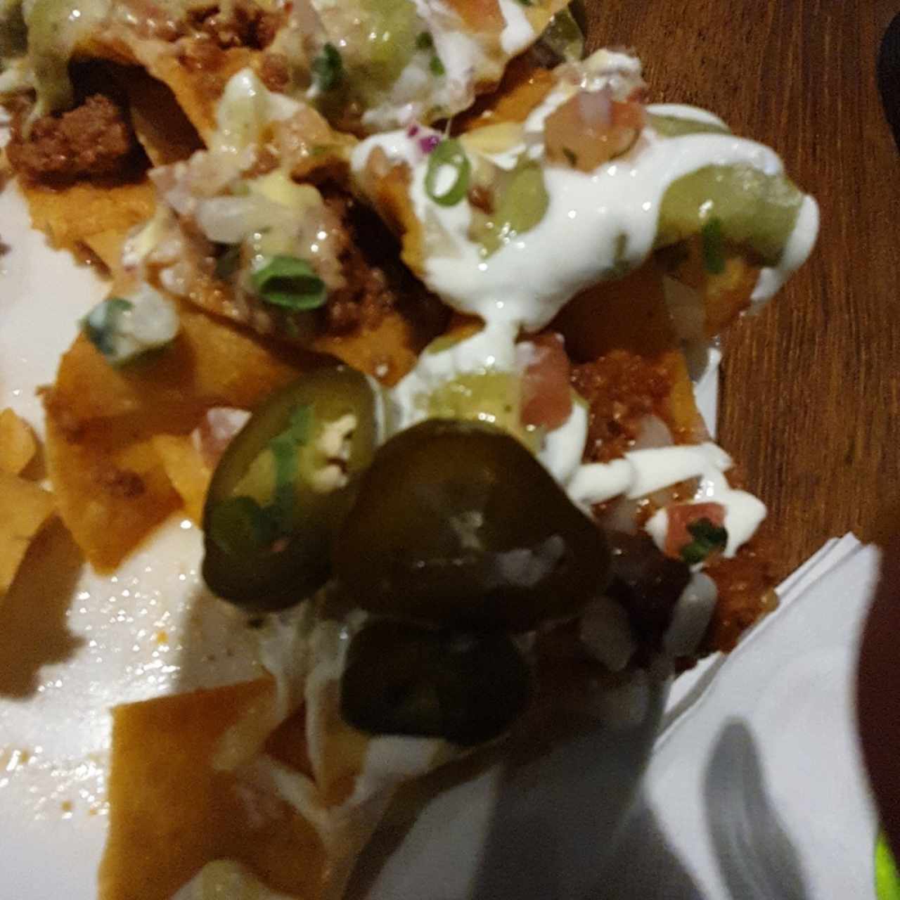Nachos de carne