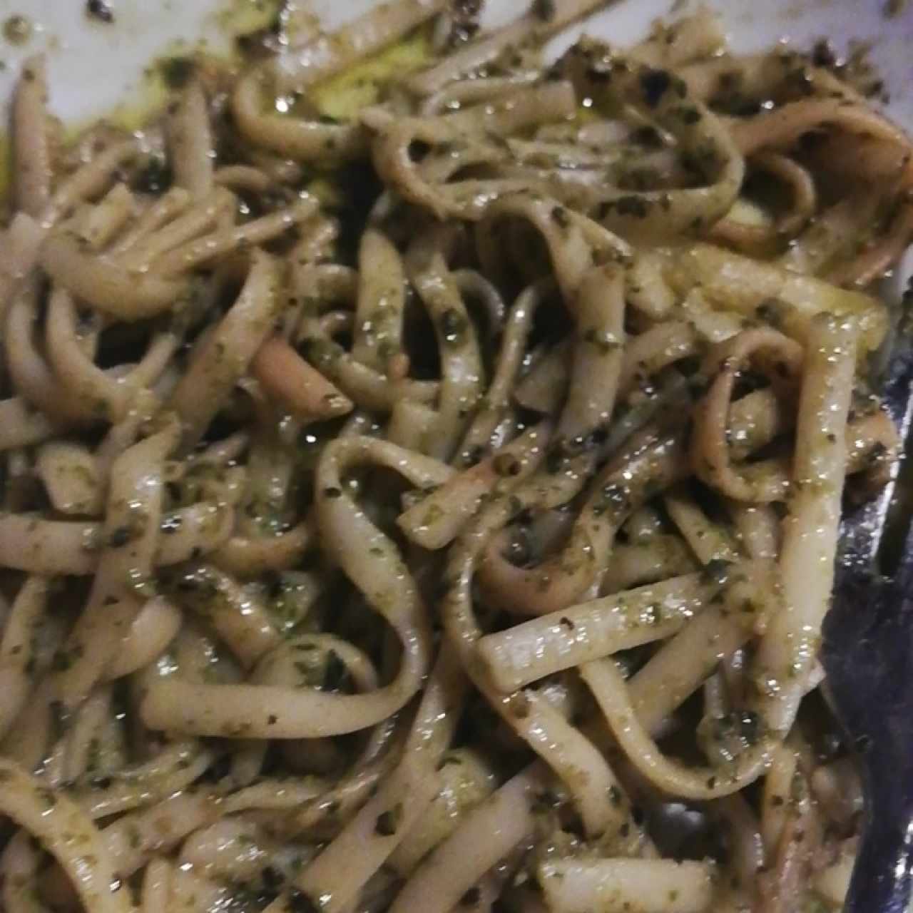 Al pesto de camarones