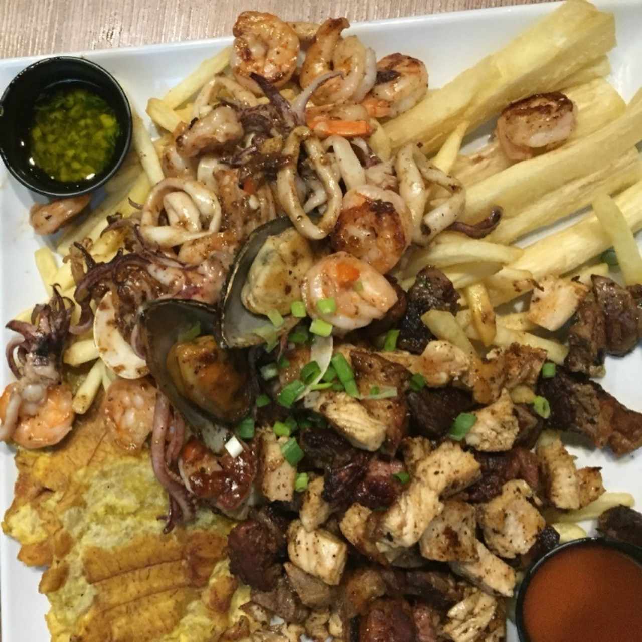 picada mar y tierra 