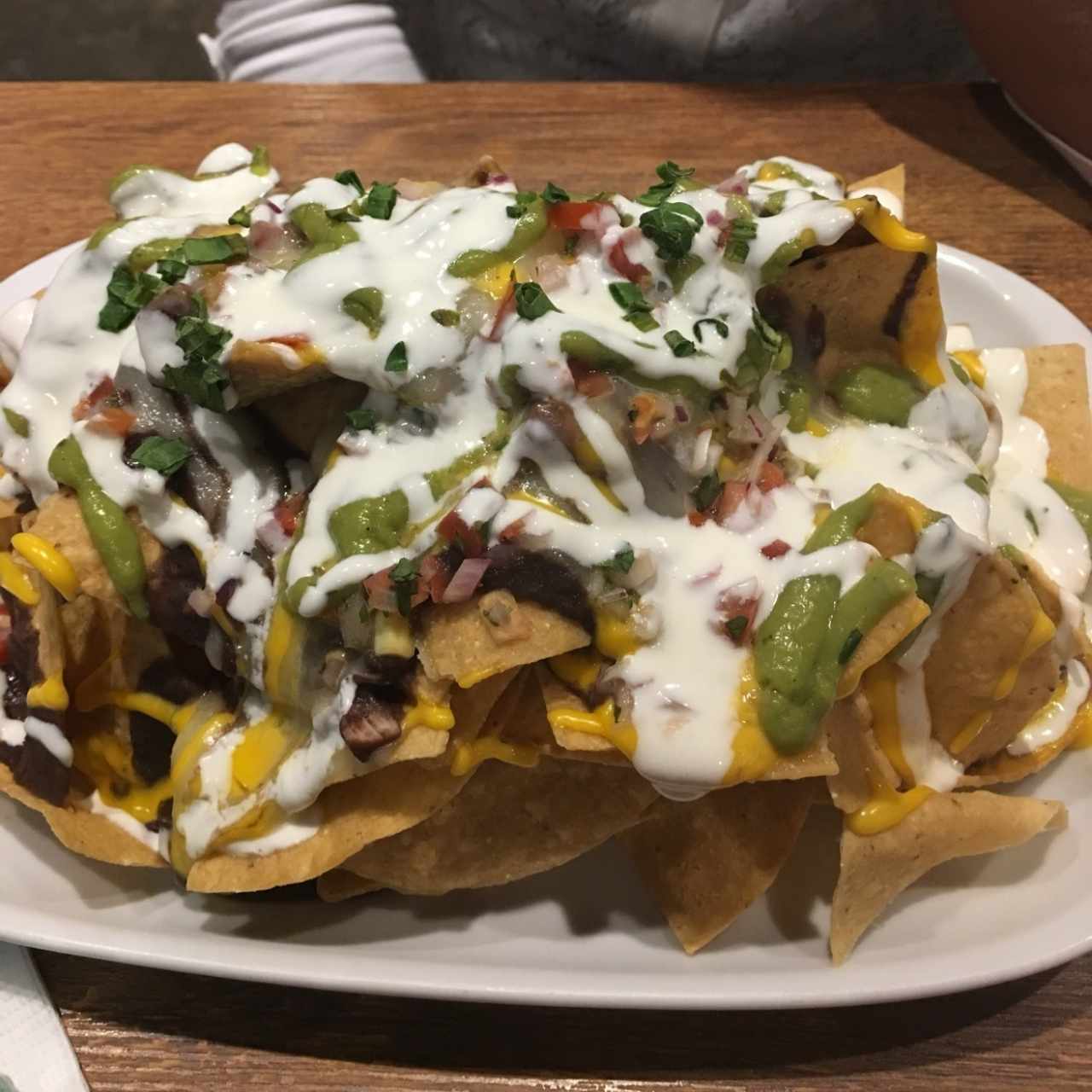 nachos de pollo