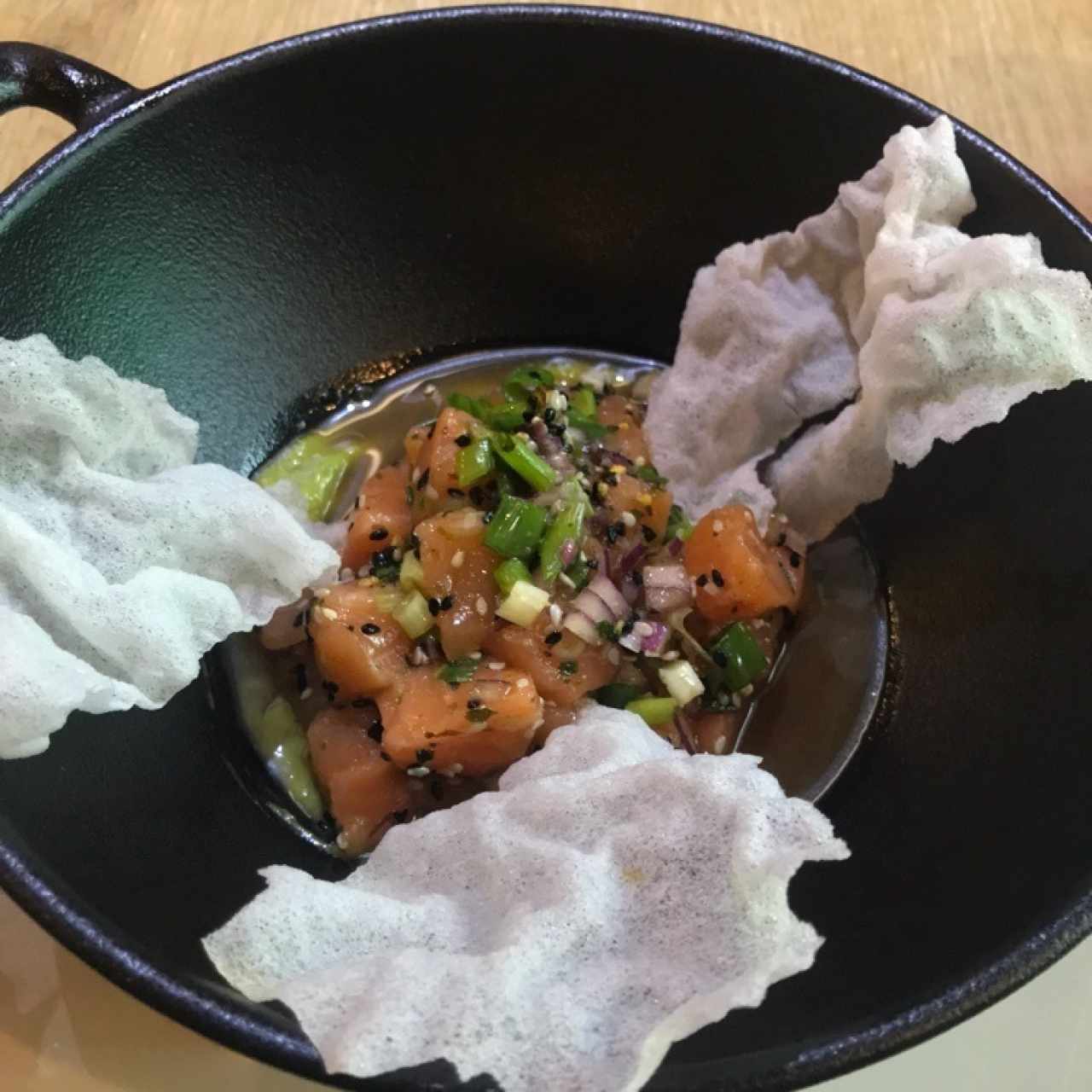 tartar de salmón 