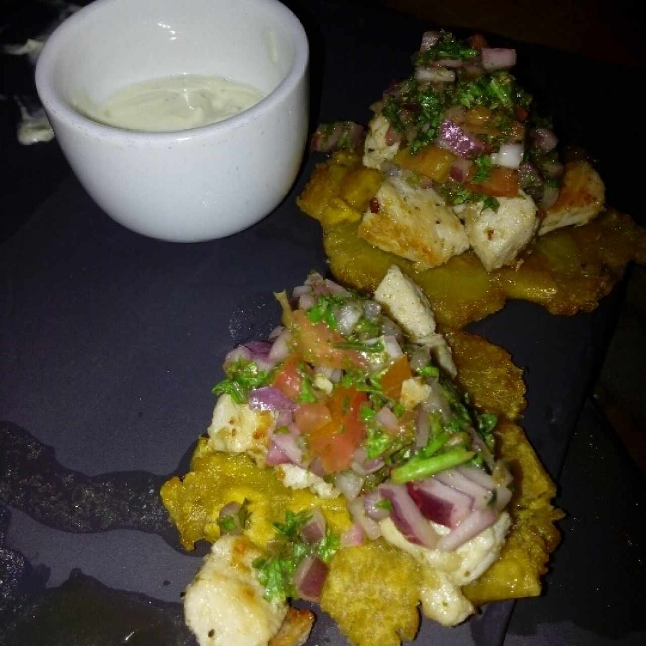 patacones montaditos...3 unidades