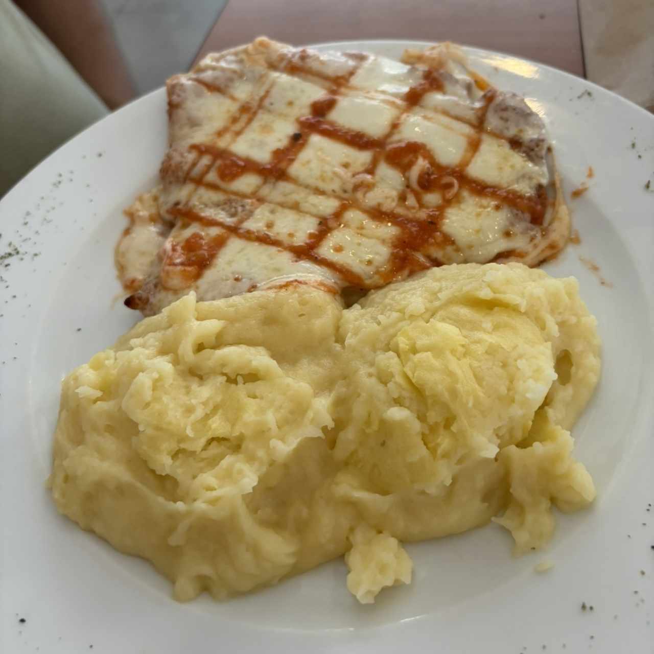 Milanesa de pollo a la Parmesana