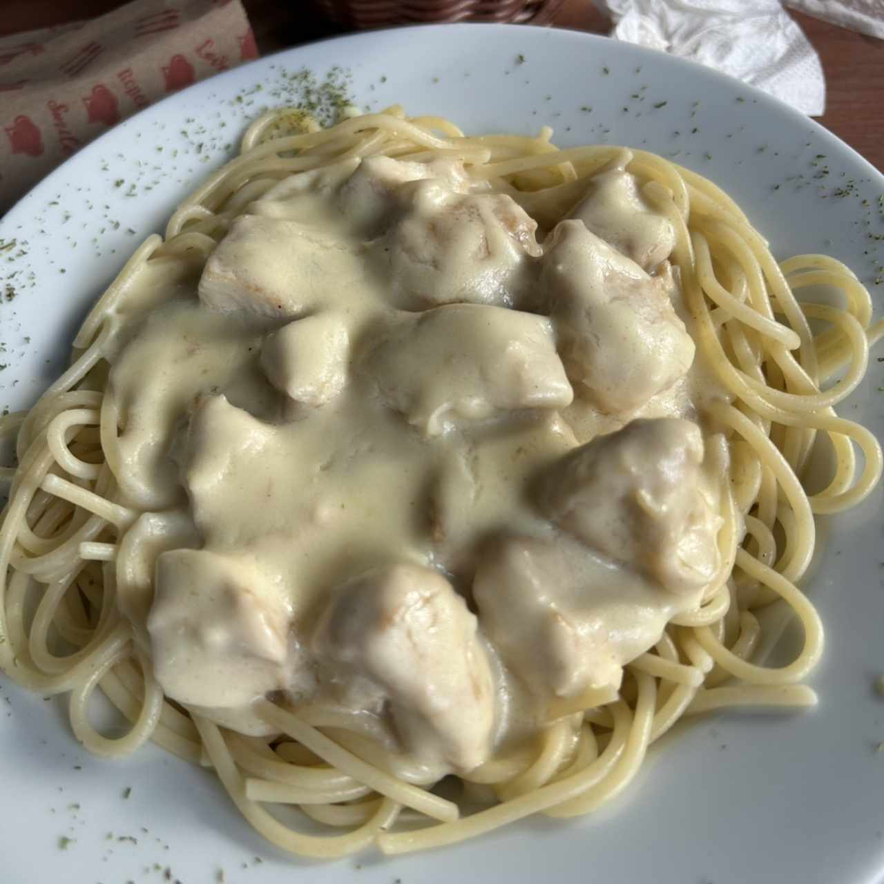 Spaghetti con Pollo