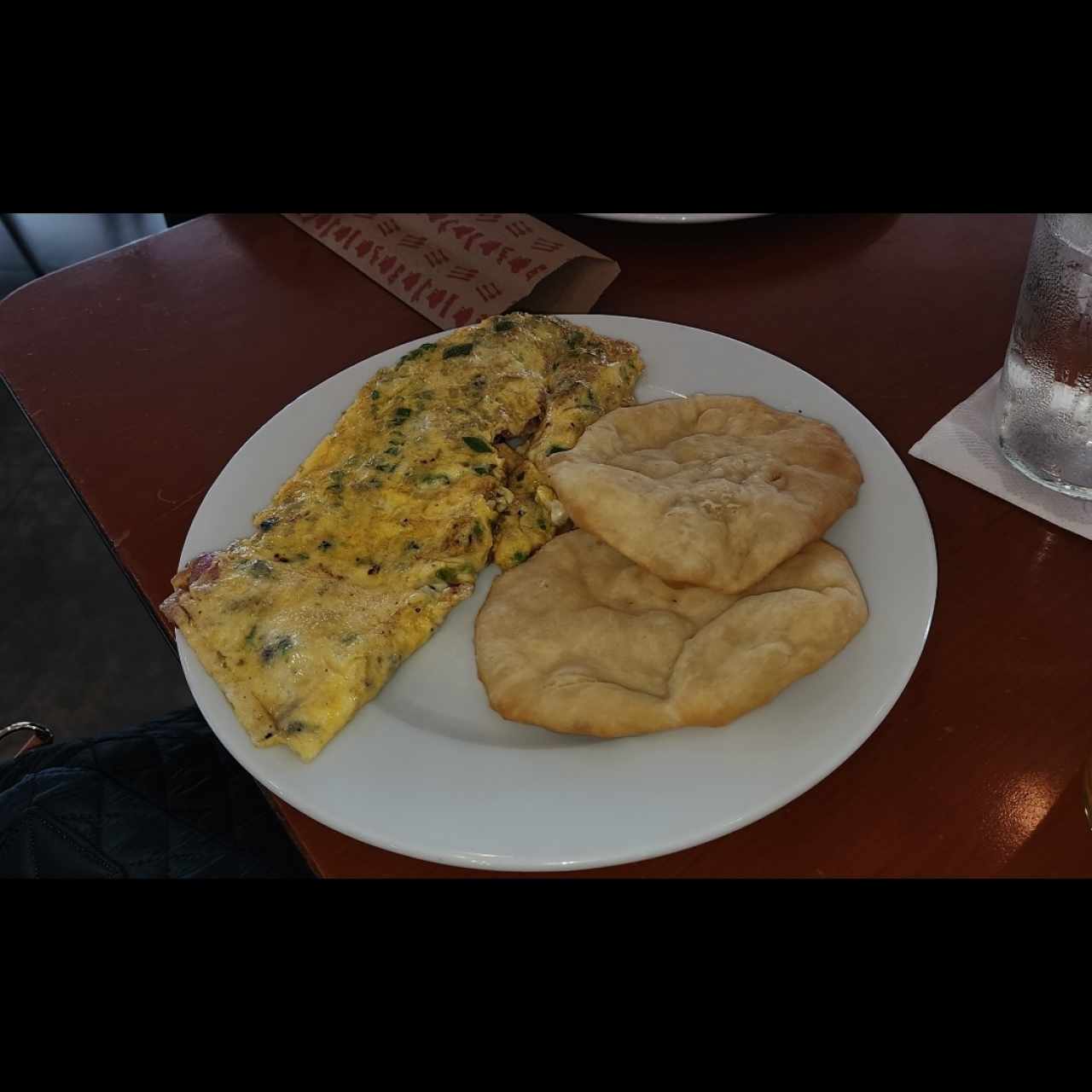 omelette con hojaldre