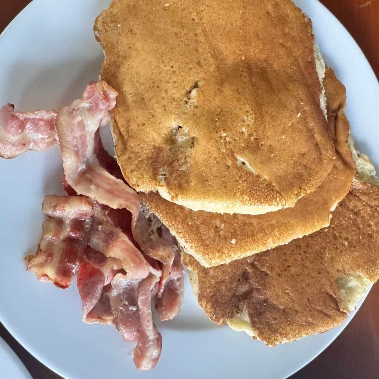 Pancakes con Jamón o Tocino