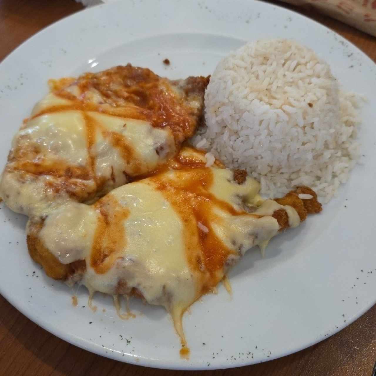 Milanesa de pollo a la Parmesana