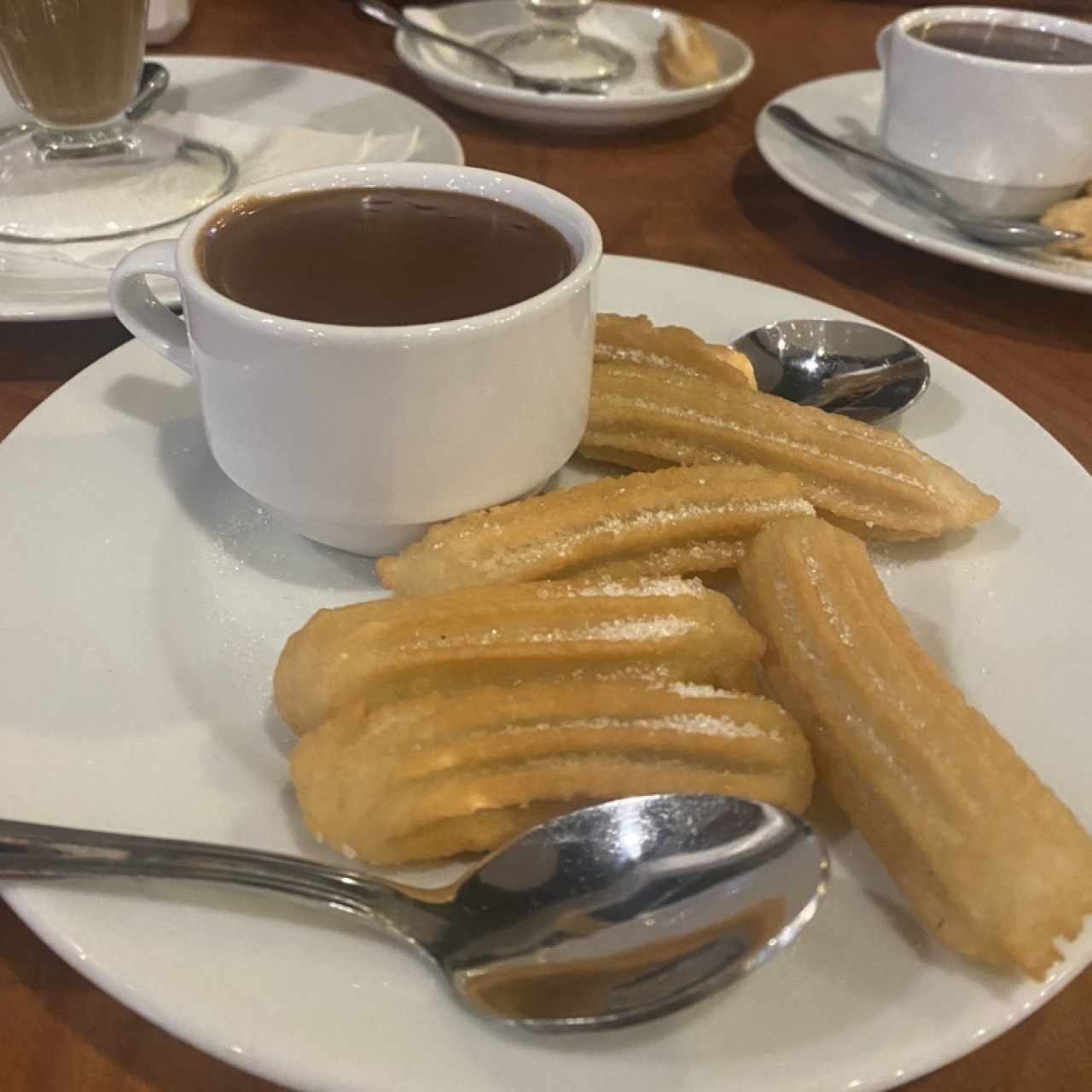 Mini Churros con Chocolate