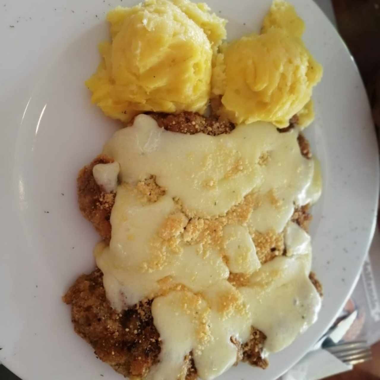 Milanesa de res a la parmesana