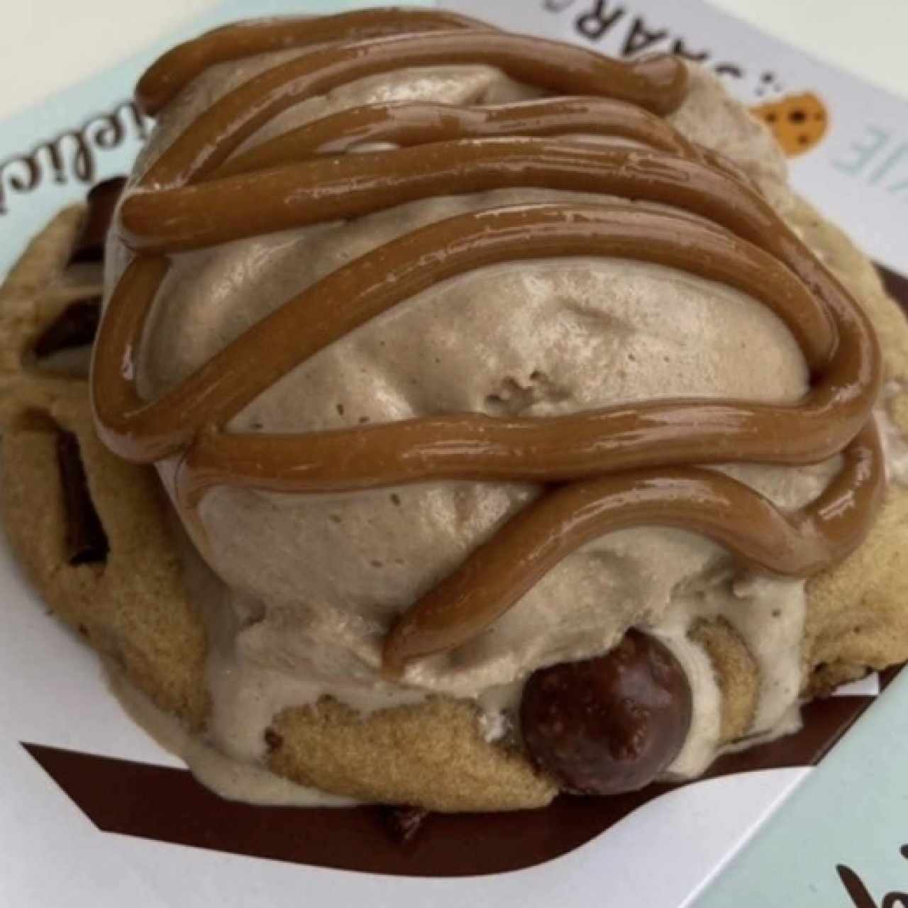 Galleta con helados 