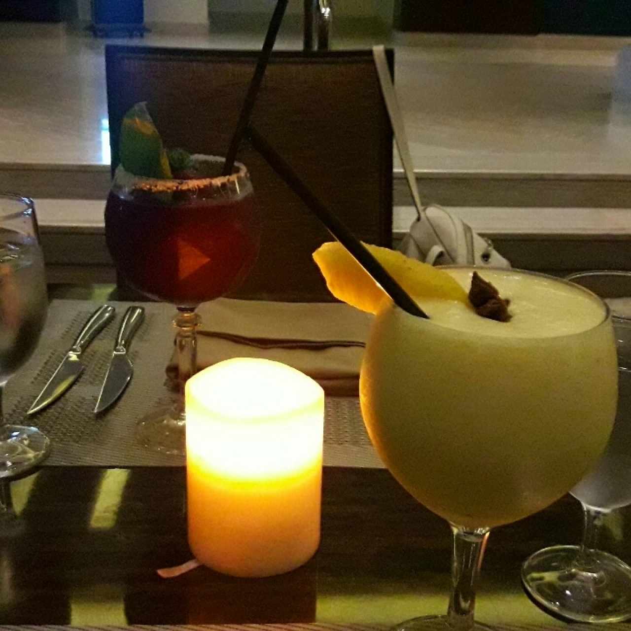 margarita de mora y daiquiri de piña