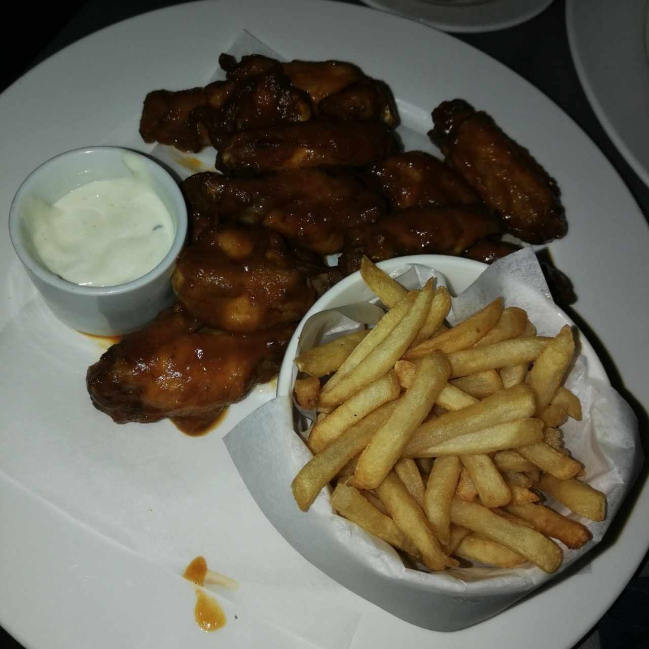 wings en salsa BBQ 