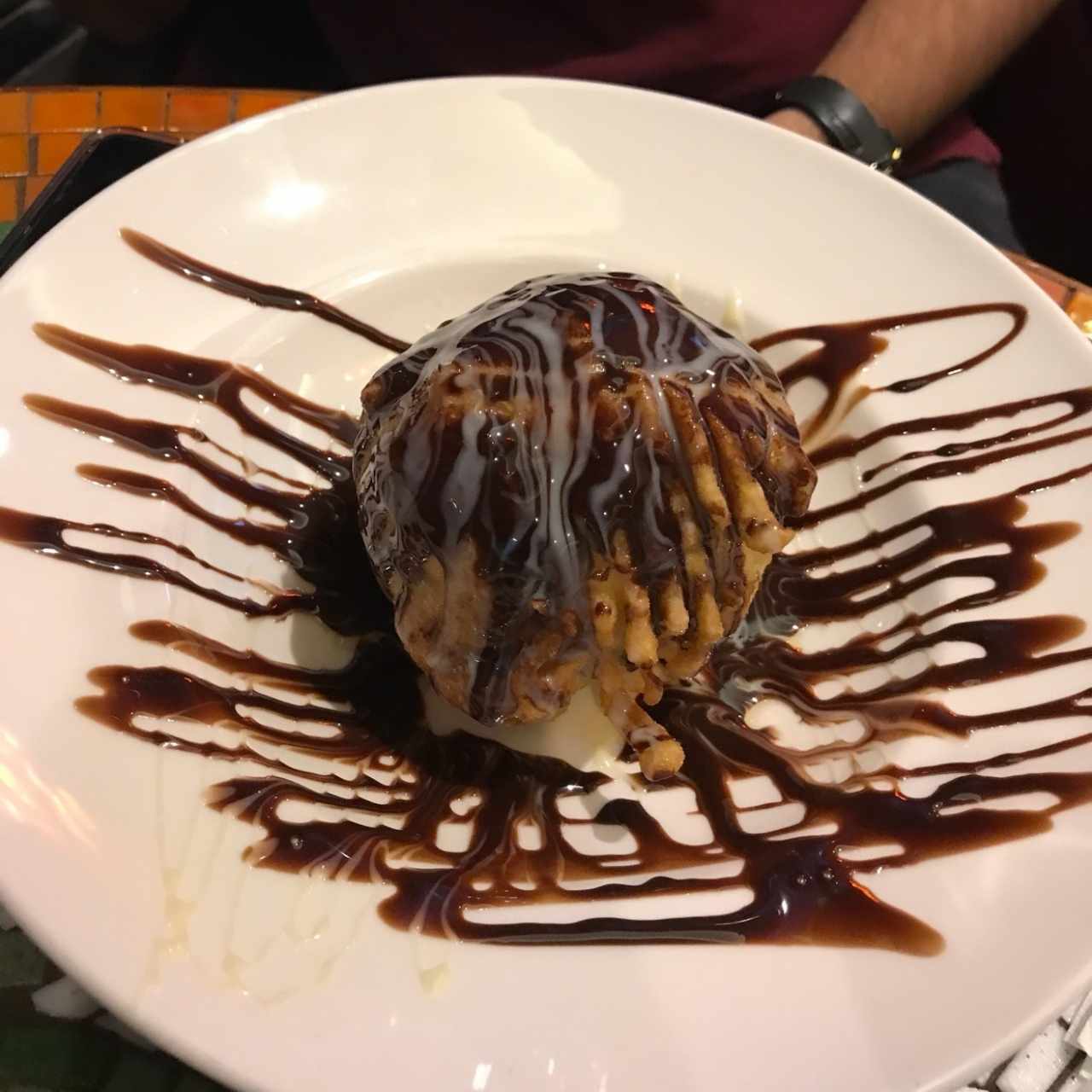 Helado frito
