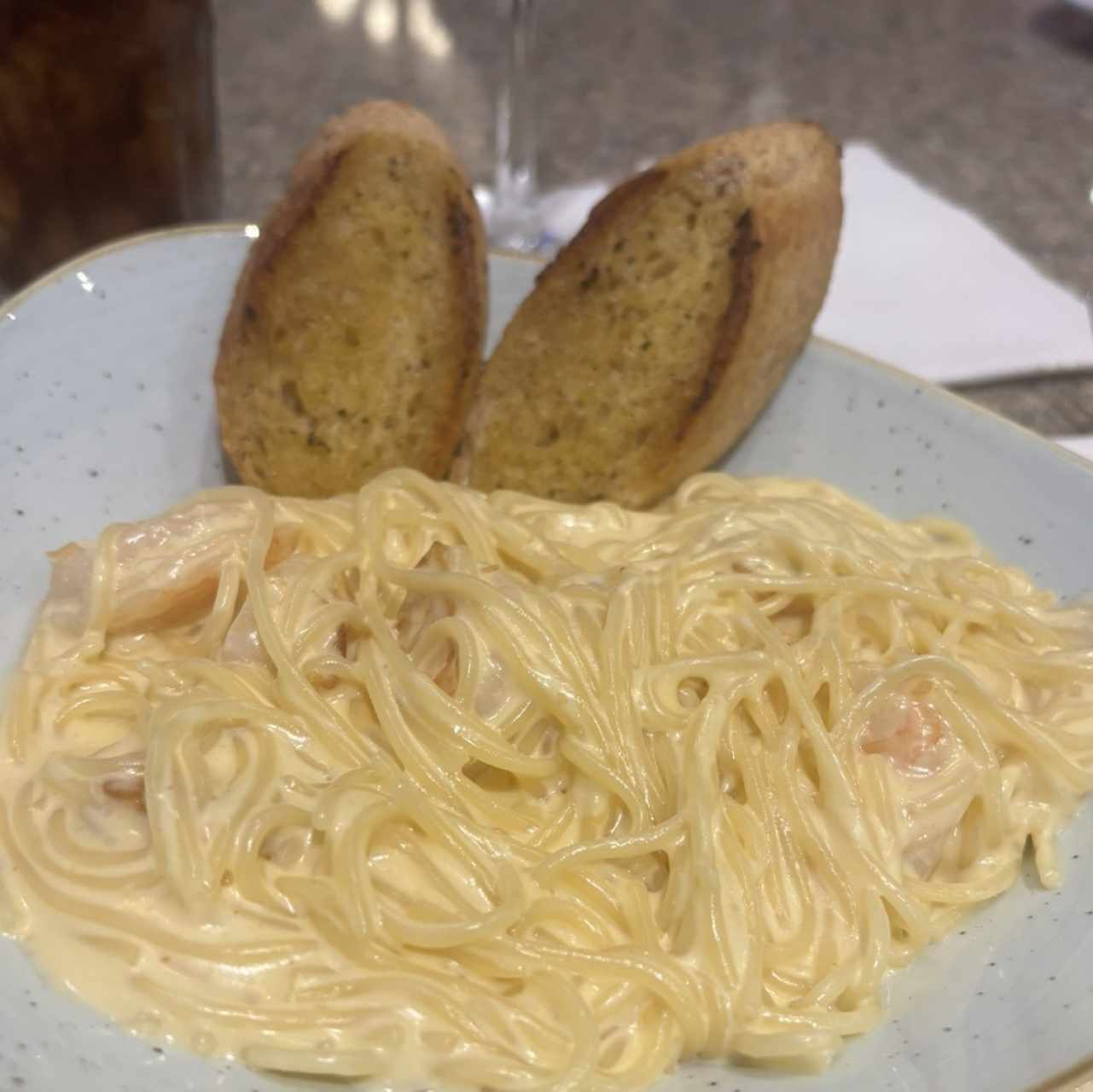 Pastas - Spaguettini con Camarones