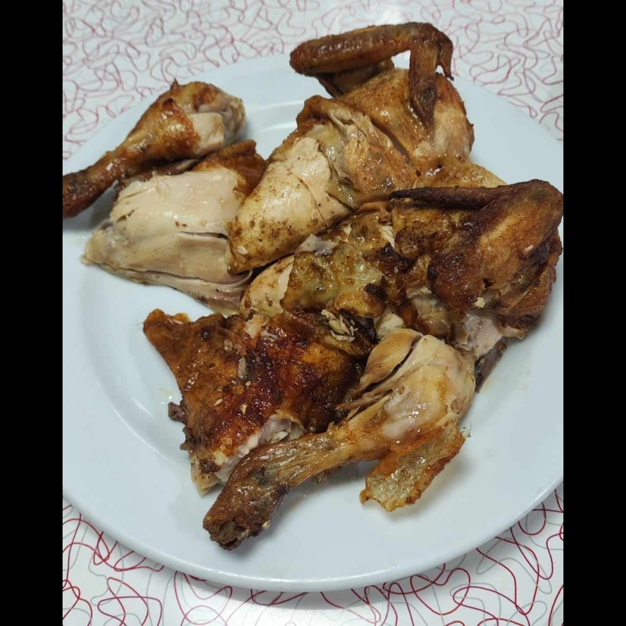 Pollo asado entero